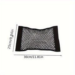 Car Trunk Mesh Bag Elastic Storage Pocket Organizer