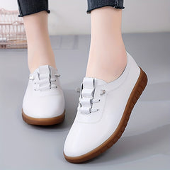 Women's Casual Lace Up Loafers Soft Sole Comfortable Work Shoes