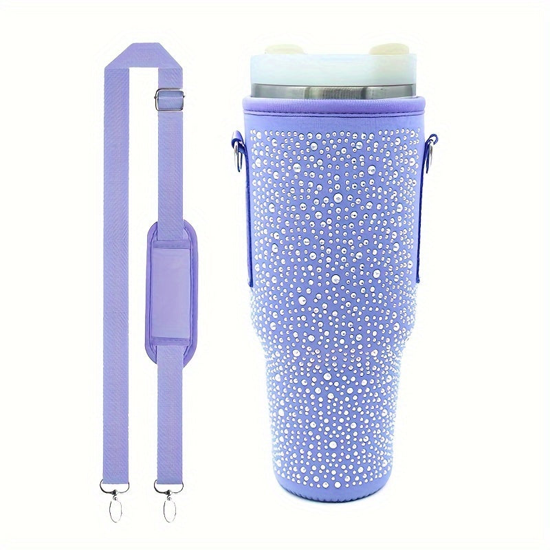 40oz Cup Sleeve w/ Adjustable Shoulder Strap for Outdoor Sports