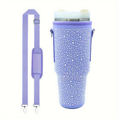 40oz Cup Sleeve w/ Adjustable Shoulder Strap for Outdoor Sports