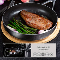Nonstick Frying Pan With Lid 20 25 30 Stainless Steel Skillet PFOA PFOS