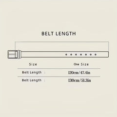 Men's Double Prong Leather Belt