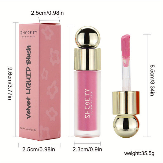 Matte Liquid Blush Lipstick Lip Glaze Dual Purpose Blush Natural Long Lasting