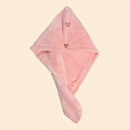 Double Layers Hair Drying Towel Water Absorbent Quick Drying Hair Drying Towel