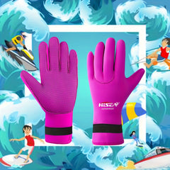 HISEA Diving Gloves 3MM Neoprene Warm Gloves for Scuba Snorkeling Surfing