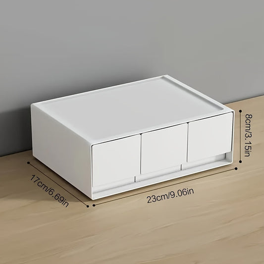 Plastic Desktop Storage Drawer for Jewelry Cosmetics