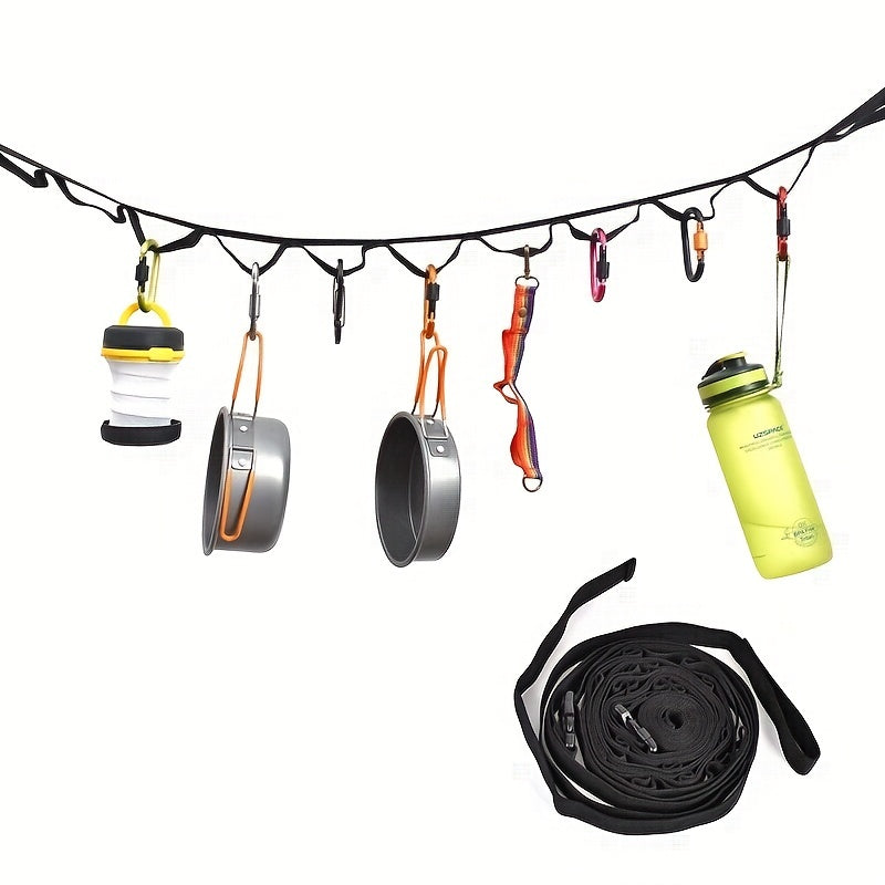 Durable Outdoor Camping Lanyard with Hook for Tent Sky Curtain