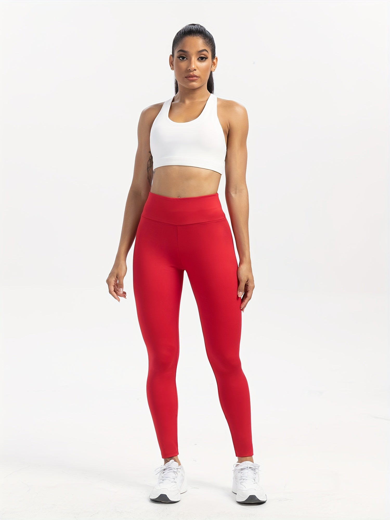 High Waist Butt Lifting Long Pants Yoga Running Leggings Women's Activewear