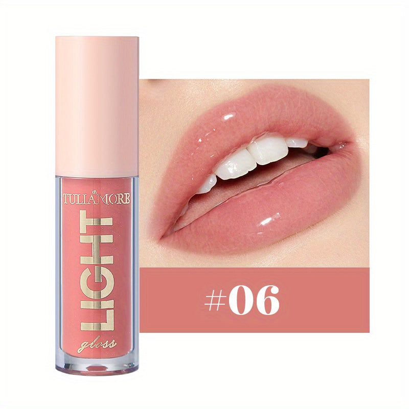 12-Color Moisturizing Candy Lip Gloss with Pearlescent Lustrous Mirror Finish