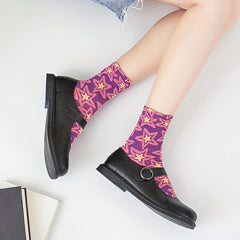 5 Pairs Star Print Socks Women's Stockings