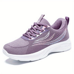 Women's Knit Sports Shoes Breathable Low Top Running Casual Gym Tennis Sneakers