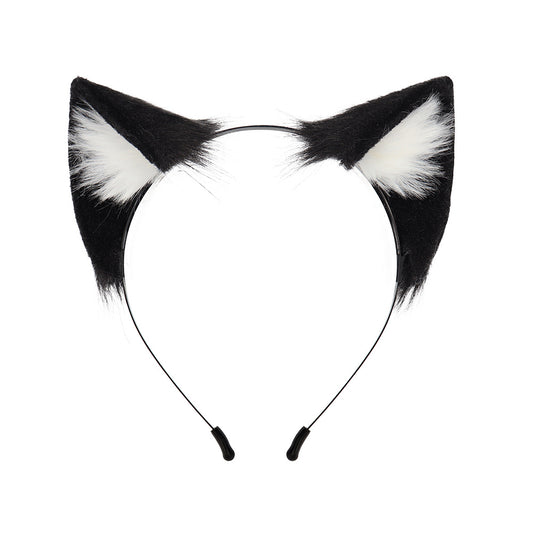 Cat Ear Hair Hoop Plush Headwear for Live Photo Props