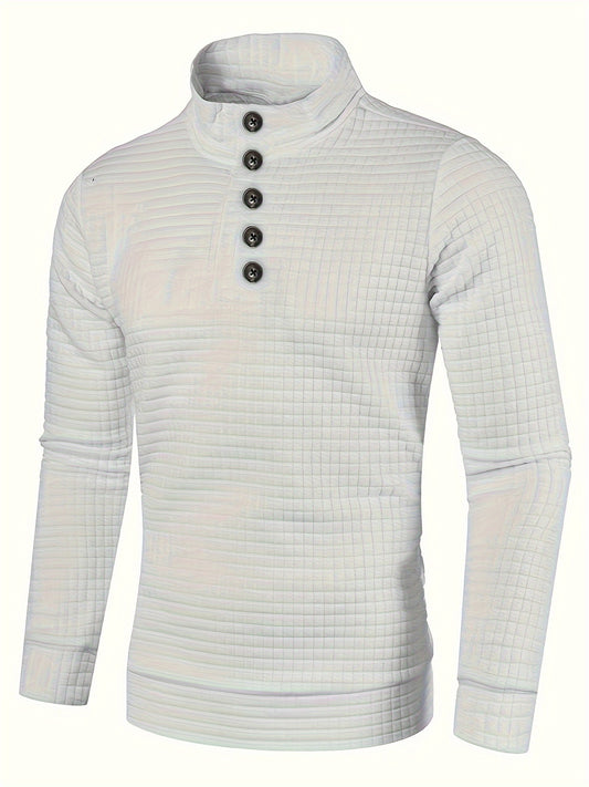 Men's Knitted Turtleneck Sweatshirt for Autumn & Winter