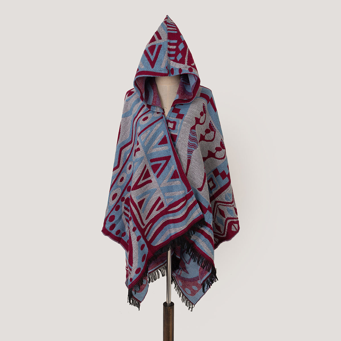 Boho Style Jacquard Shawl Scarf Coldproof Warm Print Shawl