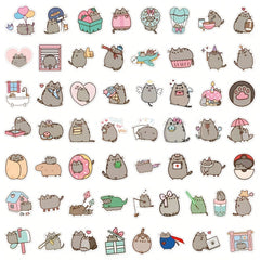 110pcs Chubby Cat Stickers & Colorful Decals for Laptops Water Bottles Notebooks