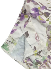  Floral Print High Rise Pleated Maxi Skirt