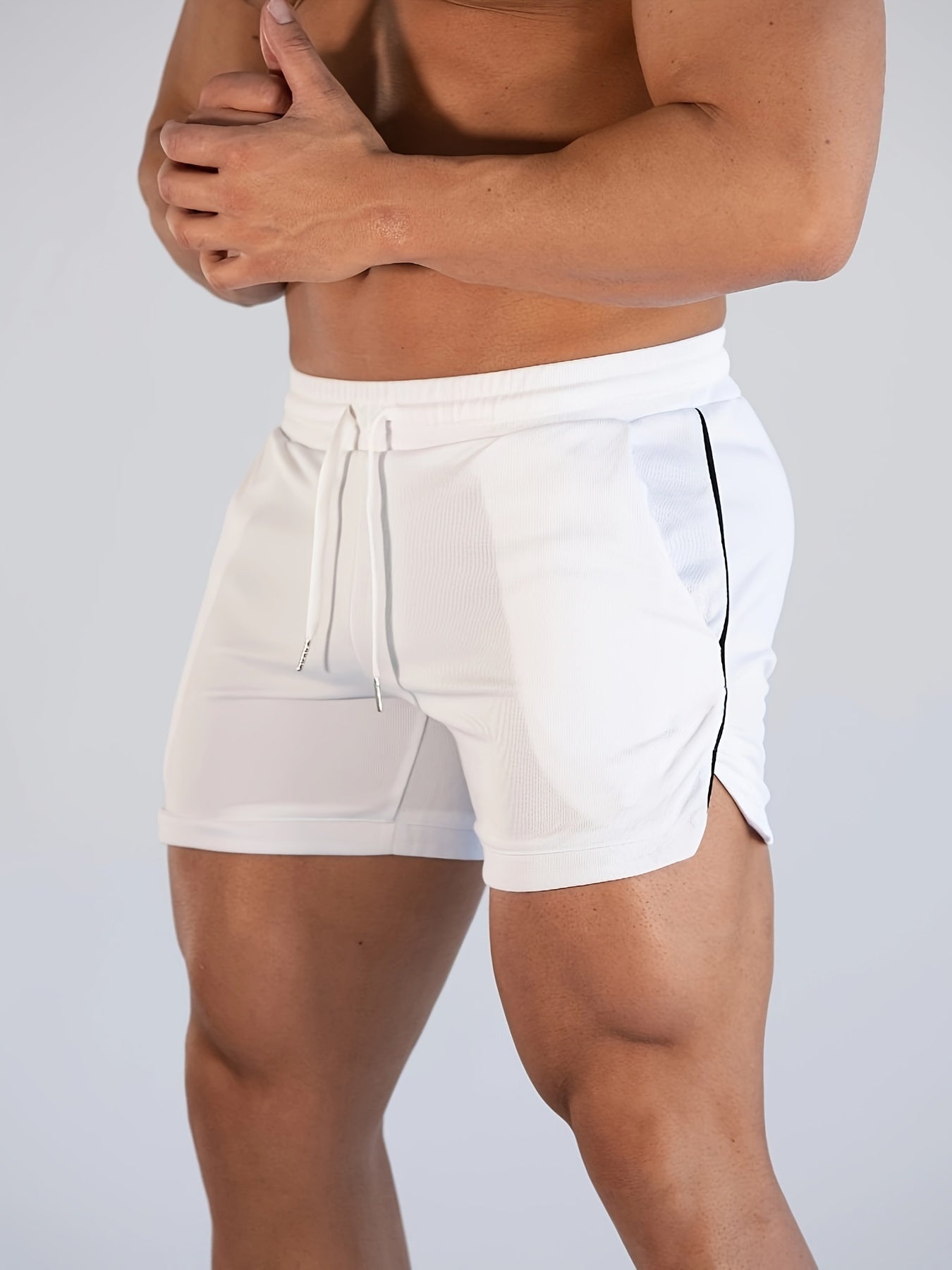 Men's Breathable Matching Shorts With Pockets