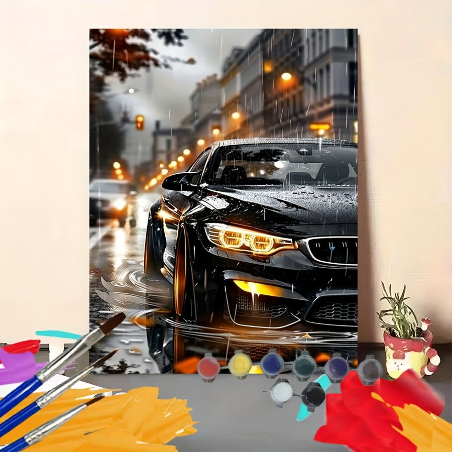 DIY Paint by Numbers Stylish Car for Beginners - Ideal Gift Choice