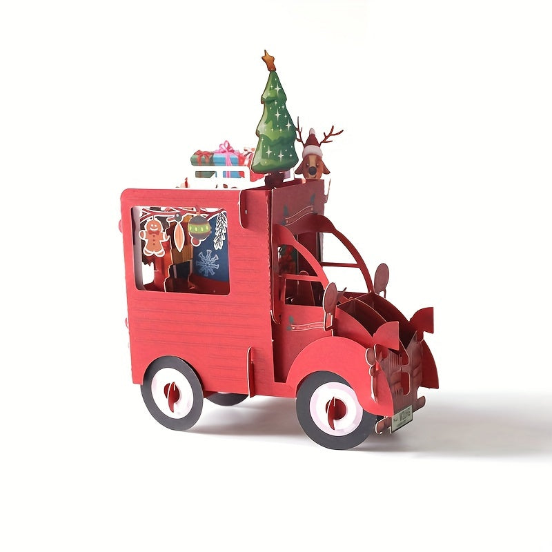 3D Christmas Float Holiday Greeting Card