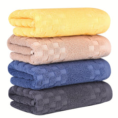 4pcs Cotton Face Towels Quick Drying Soft Bath Towels Mixed Colors