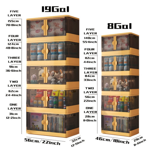 Foldable Storage Box Stackable Plastic Clothing Storage Container