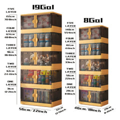 Foldable Storage Box Stackable Plastic Clothing Storage Container