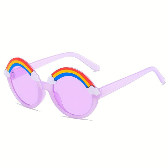 Rainbow Shaped Frame Sunglasses UV Protection Decorative Accessories