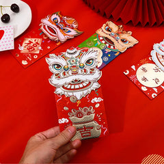 4pcs Cartoon Childrens Gift Money Packing Bag Red Envelope Spring Hongbao