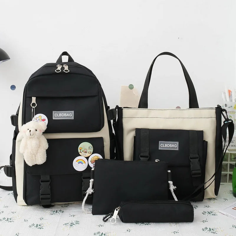 Canvas Schoolbags For Teenage Girls Women Backpacks Laptop Backpack For Boys