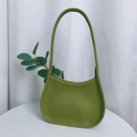 5 Colors Shoulder Bags Women PU Leather Popular Bag Retro Top-handle