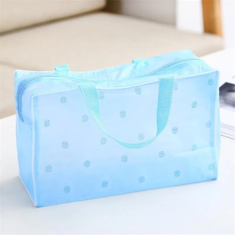 Waterproof PVC Cosmetic Storage Bag Transparent Makeup Organizer