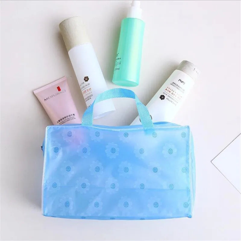 Waterproof PVC Cosmetic Storage Bag Transparent Makeup Organizer