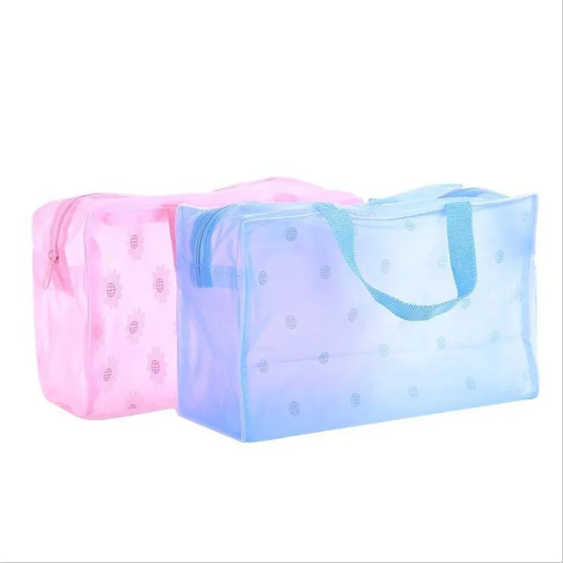 Waterproof PVC Cosmetic Storage Bag Transparent Makeup Organizer