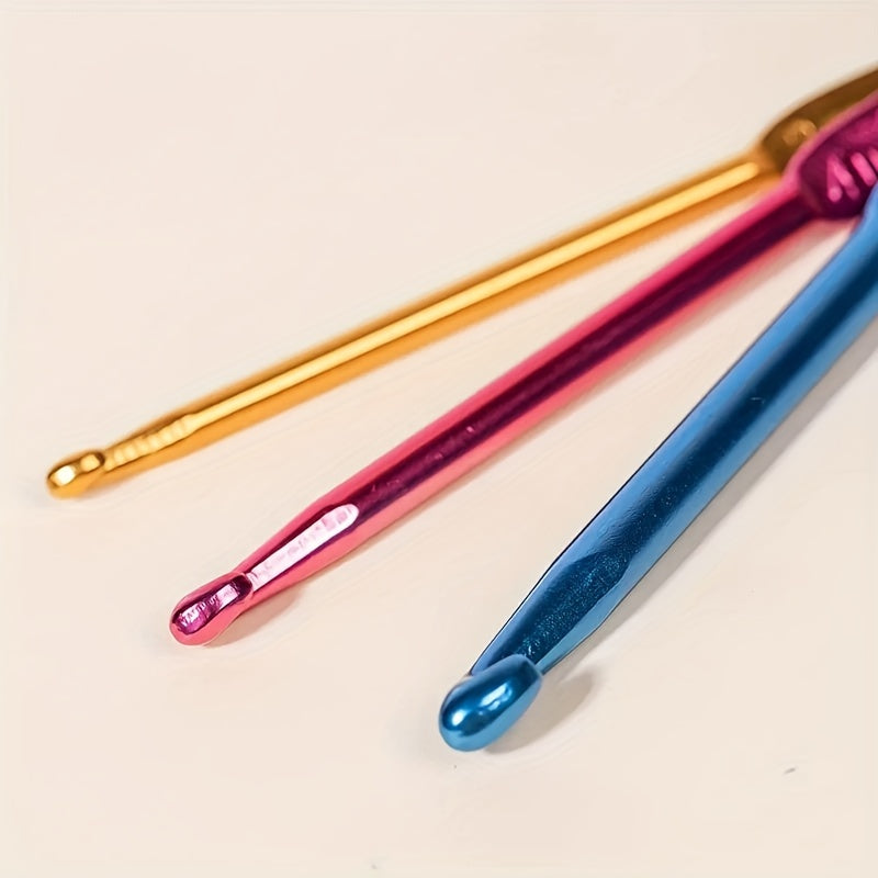 3pcs 3 5mm Aluminum Crochet Hook Set DIY Tool Crochet Kit for Handwork Hobby