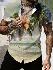 Men's Hawaiian Shirt For Beach Vacation