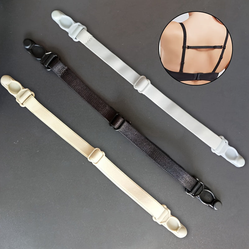 Invisible Bra Strap Clips Adjustable Elastic Shoulder Belt