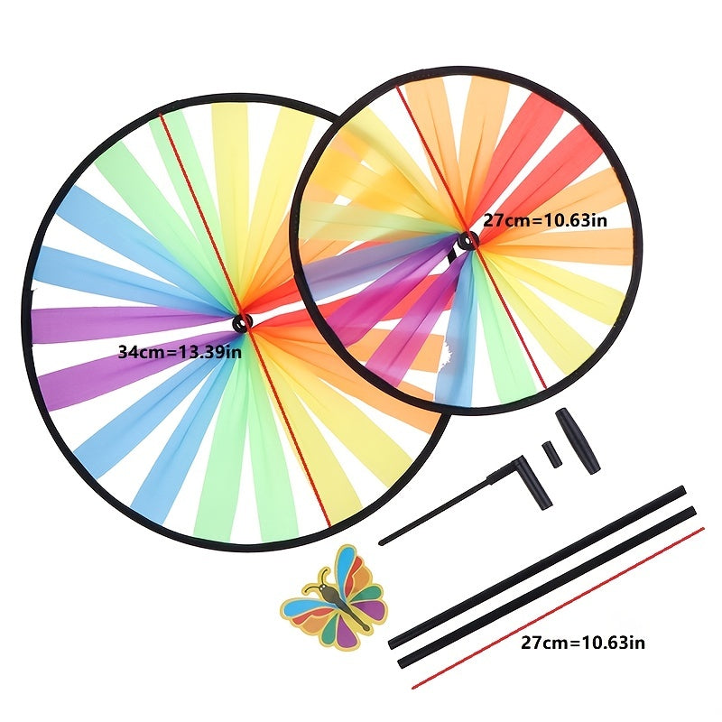 Kids Outdoor Pinwheel Toy, Wind Spinner for Children, Assorted Colors