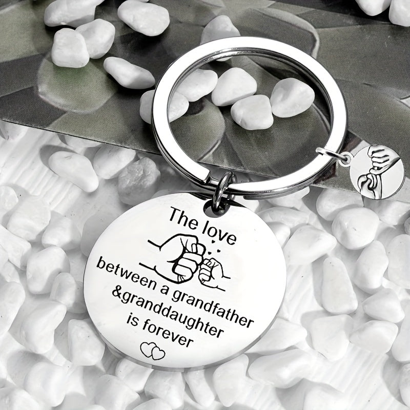 Grandad Granddaughter Keyring The Love Is Forever Keychain