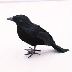 Halloween Crow Ornament Simulation Crow Animal Model Bird Scary Toys