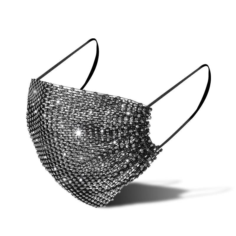Diamond Unisex Face Mask Multicolor Rhinestone Mask