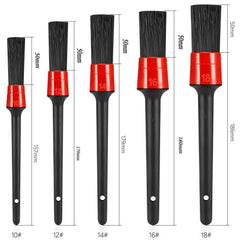 5pcs Car Cleaning Detail Brush Set - Air Conditioner Outlet Clean Brush
