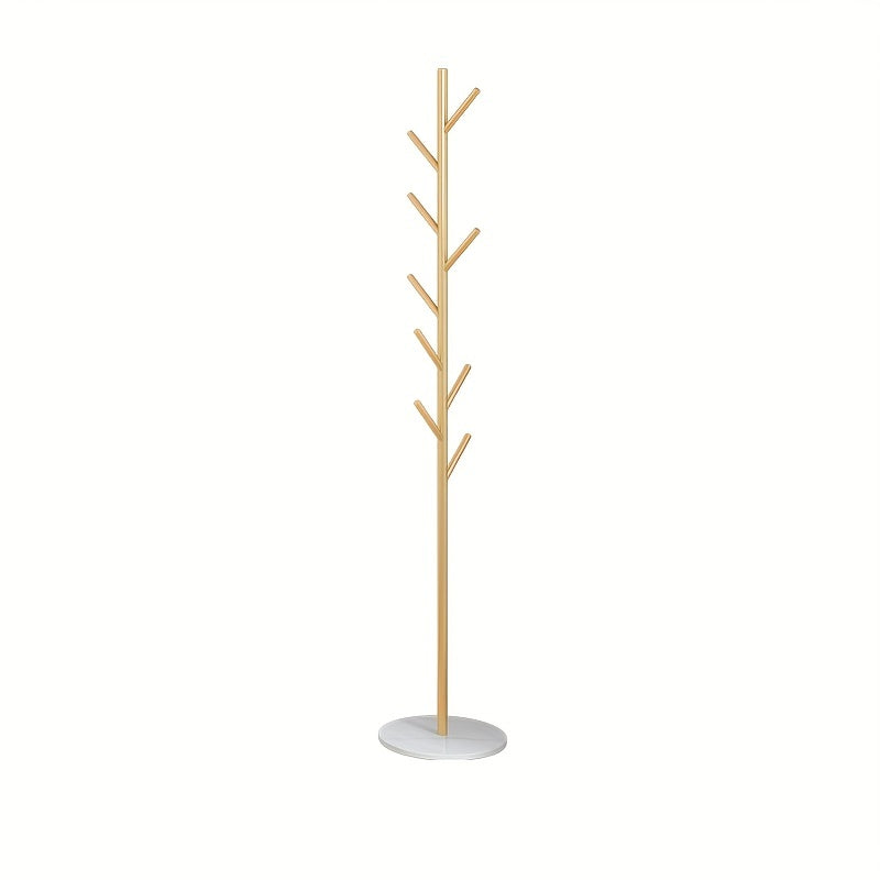 Tree Coat Rack Stand with Decorative Base for Hallway Entryway Coat