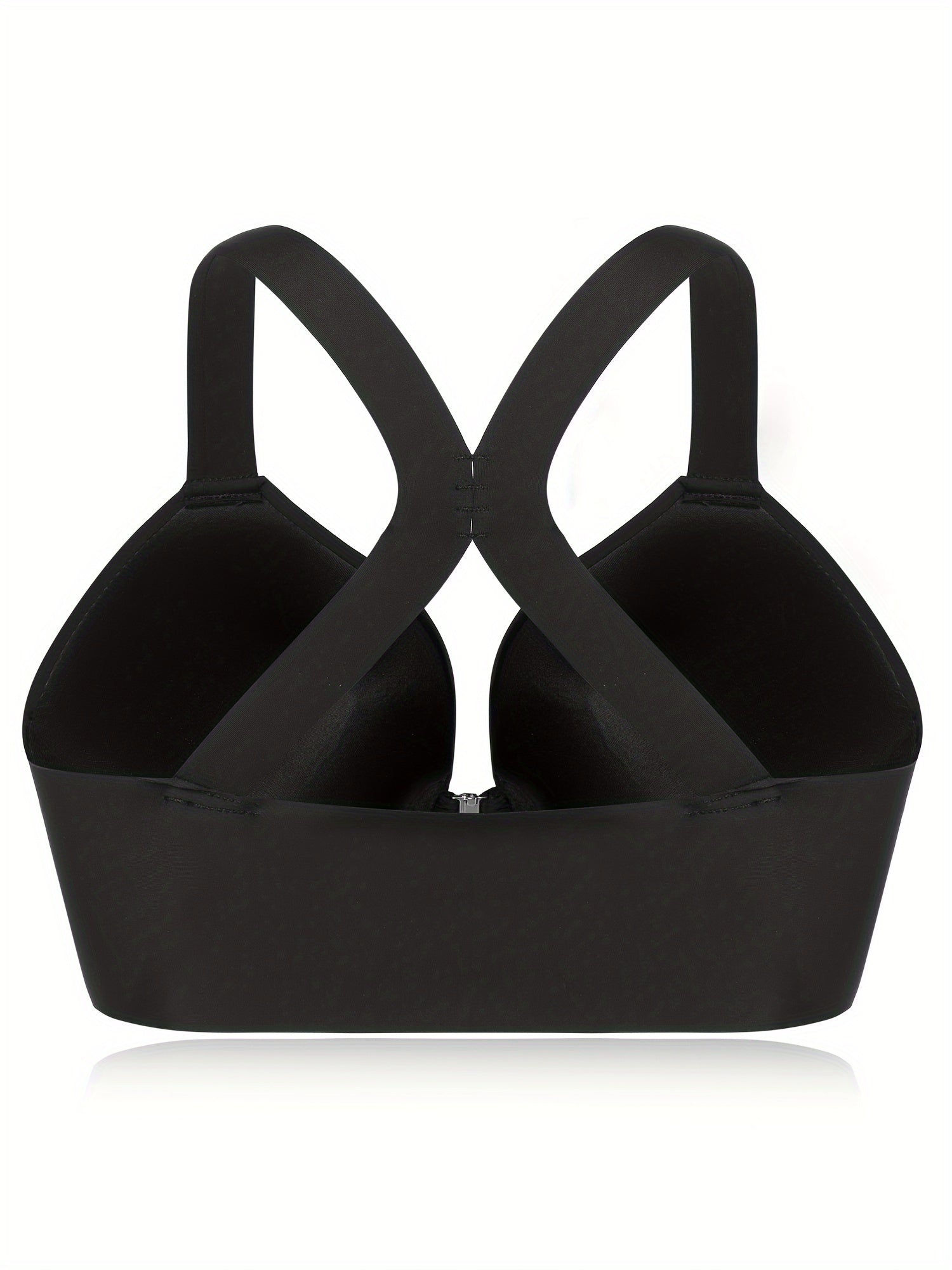  Bra Women's Plus Front Closure Racer Back T Shirt Bra