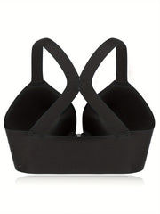 Bra Women's Plus Front Closure Racer Back T Shirt Bra