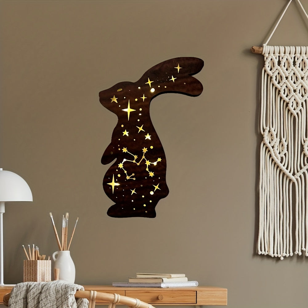 LED Wooden Wall Stickers Pendant Nightlight