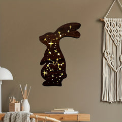 LED Wooden Wall Stickers Pendant Nightlight