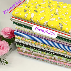 56pcs Floral Fabric Handcraft DIY Patchwork Doll Clothing Sewing Quilting Craft