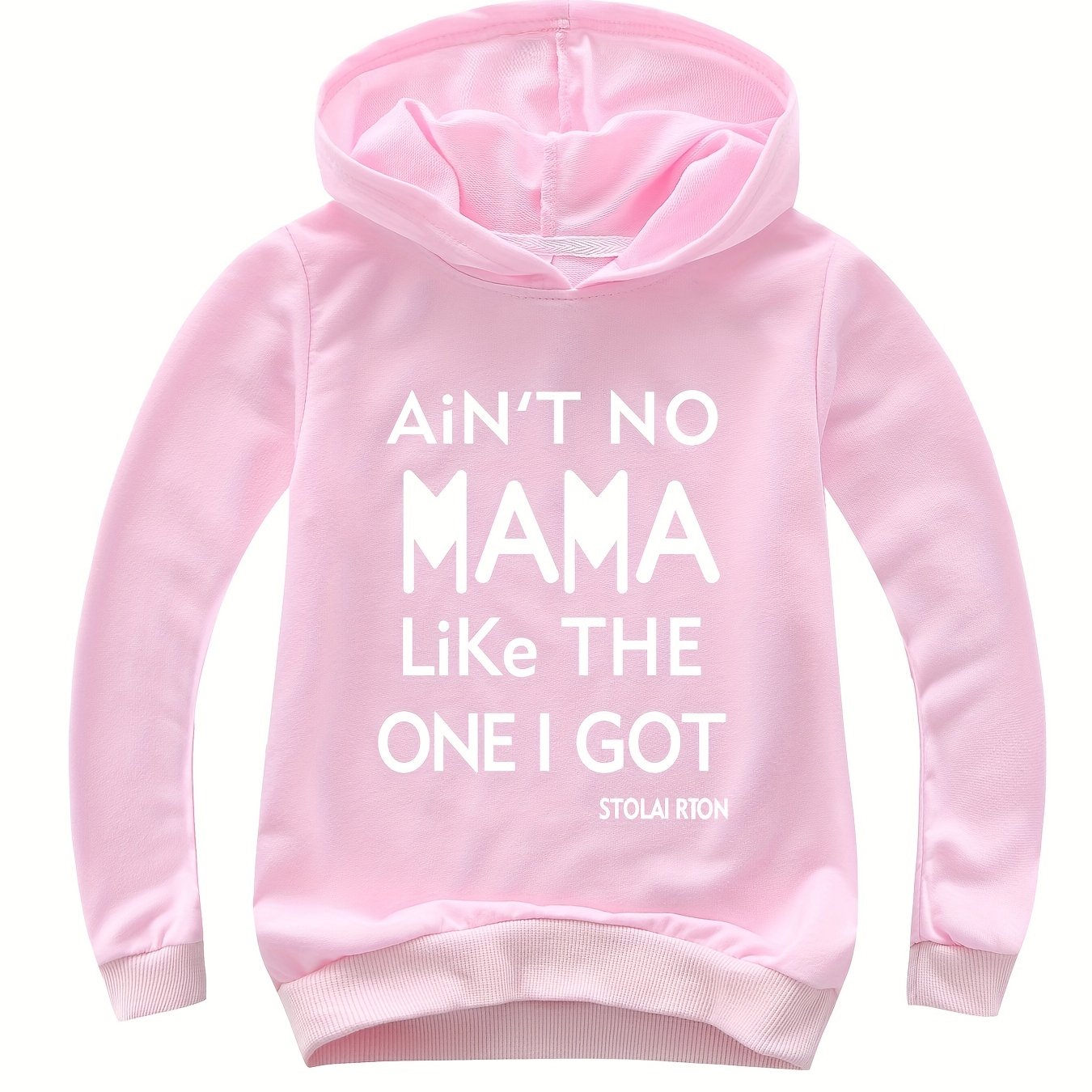 Cozy Kids Letter Print Hoodie Soft Pullover Sweatshirt Boys Girls Toddlers