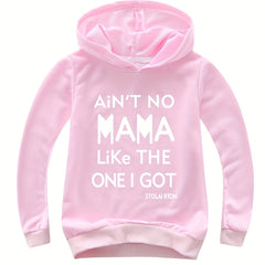 Cozy Kids Letter Print Hoodie Soft Pullover Sweatshirt Boys Girls Toddlers