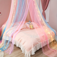 Princess Style Mosquito Net Canopy with Valance